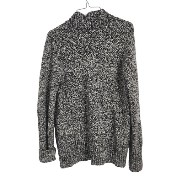 Eddie Bauer Cotton Wool Blend Gray Button Down Cardigan Sweater Womens Medium M - Picture 2 of 4